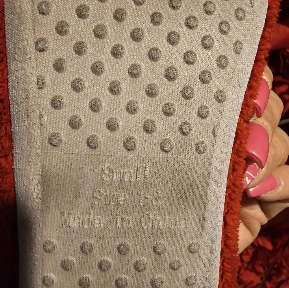 American Girl Cozy Red and White Coco Slippers Size 1-3